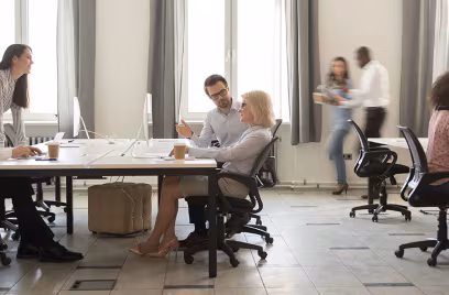 Employees in an office